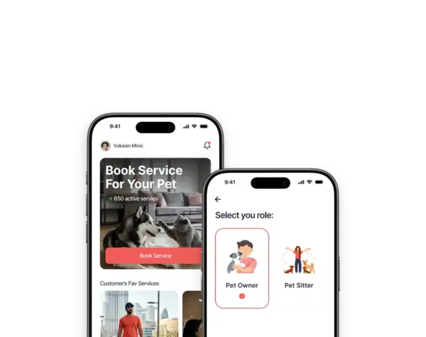 Pet Watch app on iPhone
