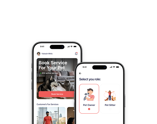 Pet Watch app on iPhone